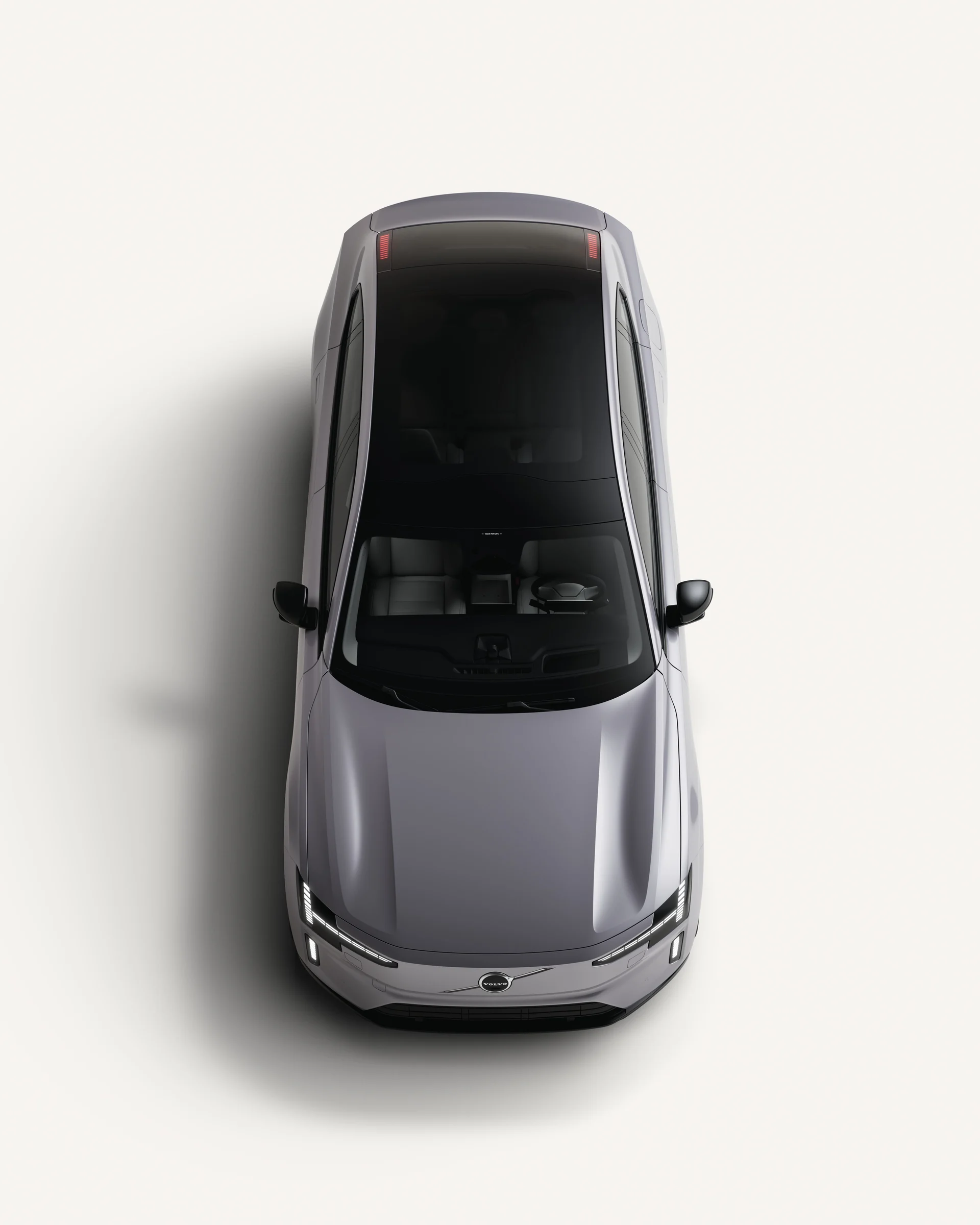 Volvo ES90 з панорамним дахом, вигляд зверху