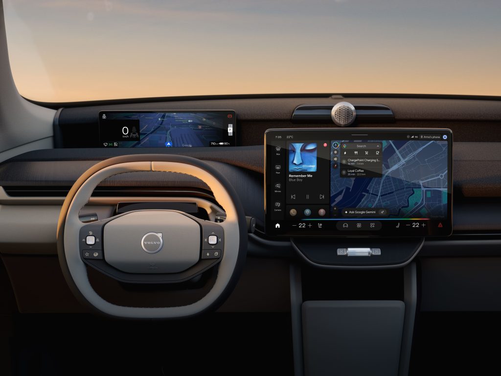 дисплей volvo вид з середини, google geminі